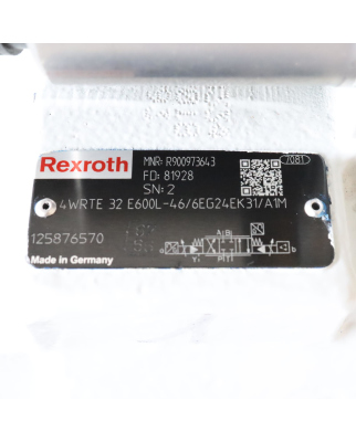 Rexroth Regel-Wegeventile 4WRTE32E600L-4X/6EG24EK31/A1M R900973643 NOV