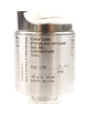 Endress+Hauser Ceraphant Druckschalter PTP35-A1C13P1DA8D GEB