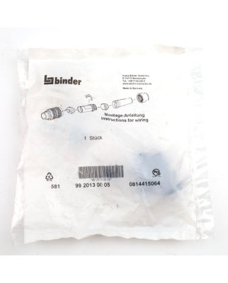 binder M16 Kabelstecker 99 2013 00 05 OVP