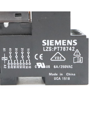 Siemens Steckrelais Komplettgerät LZS:PT78742 + LZX:PT570024 24VDC (2Stk.) GEB