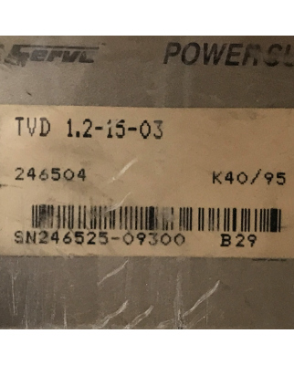 INDRAMAT AC Servo Power Supply TVD 1.2-15-03 GEB