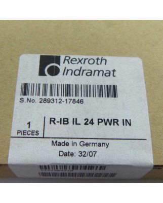 Rexroth Inline Einspeiseklemme R-IB IL 24 PWR IN SIE