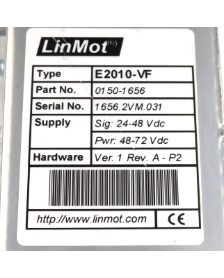 LinMot Servoantrieb E2010-VF 0150-1656 GEB