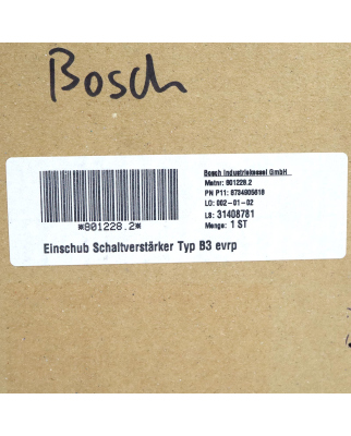 Bosch Typ B3 801228.2 - Einschub Schaltverstärker - spares4less 