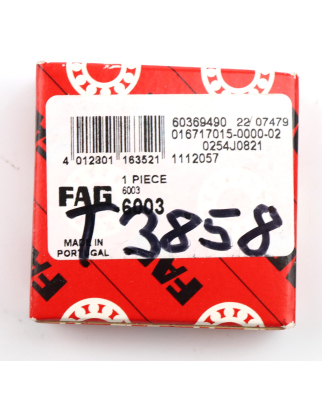 FAG Kugellager Rillenkugellager 6003 (5Stk.) OVP