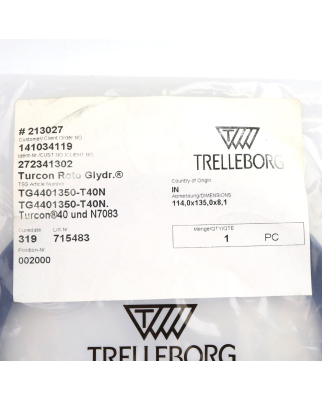 Trelleborg Rotationsdichtung TG4401350-T40N OVP