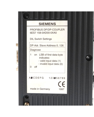 Simatic S7-300 DP158 6ES7 158-0AD00-0XA0 GEB