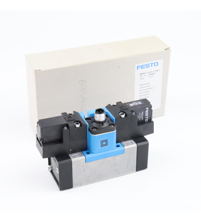 Festo Magnetventil MEBH-5/3E-D-1-ZSR-C 184497 OVP