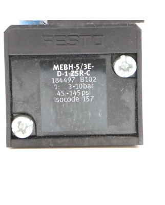Festo Magnetventil MEBH-5/3E-D-1-ZSR-C 184497 OVP