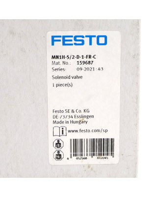 Festo Magnetventil MN1H-5/2-D-1-FR-C 159687 OVP