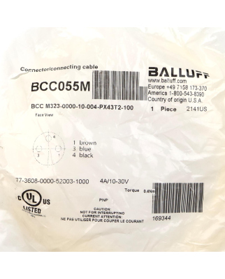 Balluff Anschlussleitung BCC055M BCC...