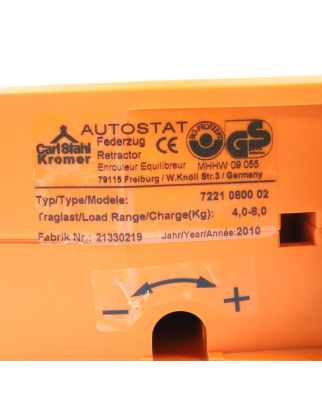 Hahn+Kolb Federzug Typ 7222 0800 02 4-8kg NOV