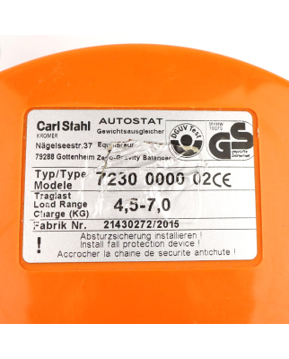 Hahn+Kolb Balancer Typ 7230 0000 02 4,5-7kg GEB