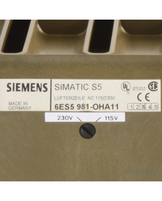 Simatic S5 Lüfterzeile 6ES5 981-0HA11 GEB