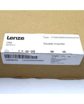 Lenze Double-Inverter i700 E70ACMSE0104SA2ETR 13636473 SIE