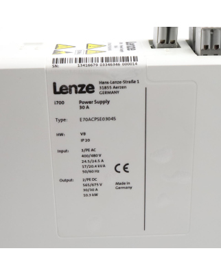Lenze Power Supply i700 E70ACPSE0304S 13416679 GEB