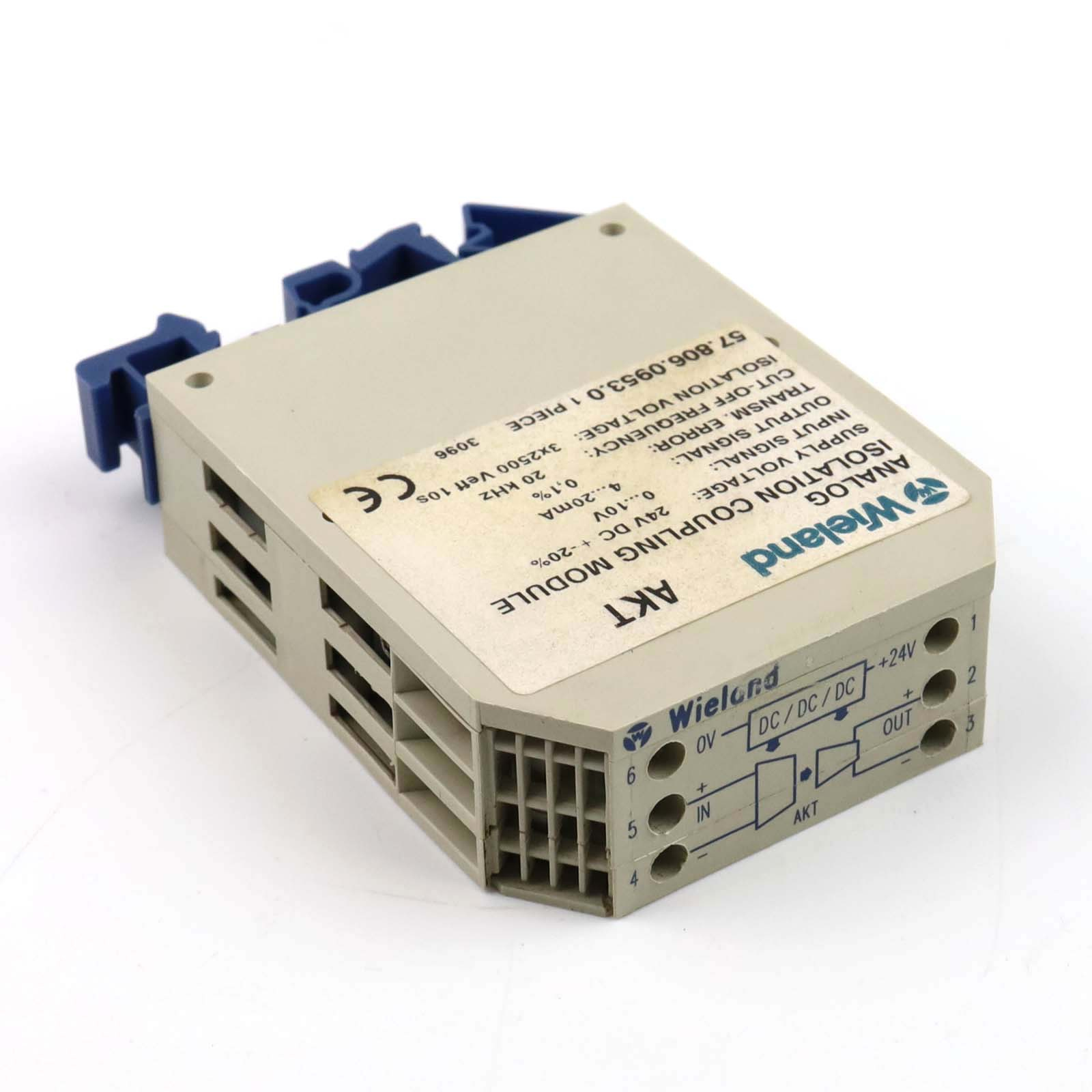 Wieland AKT 57.806.0953.0 - Analog Isolation Coupling Module 24VDC ...