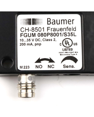 Baumer electric Gabel-Lichtschranke FGUM 080P8001/S35L 10149154 GEB