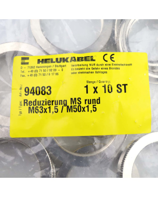 HELUKABEL Reduzierung M63x1,50/M50x1.50 94083 (10Stk.) OVP
