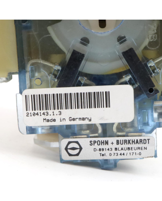 Spohn+Burkhardt Joystick VCS0 7211 ER T 1 2104143.1.3 NOV