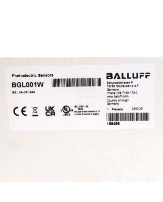 Balluff Gabellichtschranke BGL001W BGL 5A-001-S49 SIE