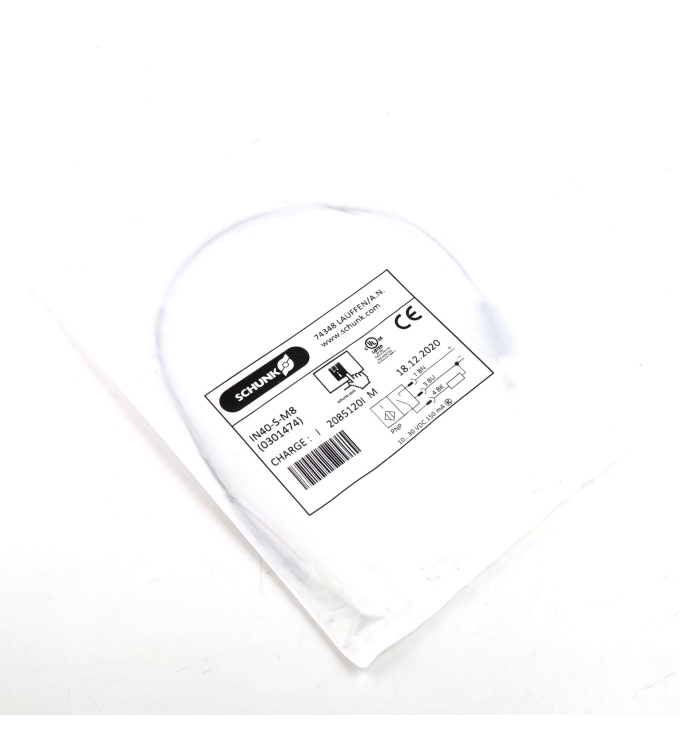 SCHUNK Induktiver Näherungsschalter IN 40-S-M8 0301474 OVP