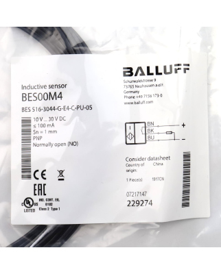 Balluff Induktiver Sensor BES00M4 BES...