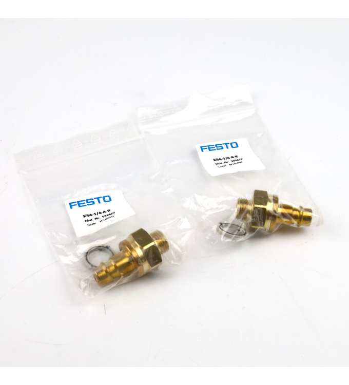 Festo Kupplungsstecker KS4-1/4-A-R 531677 (2Stk.) OVP