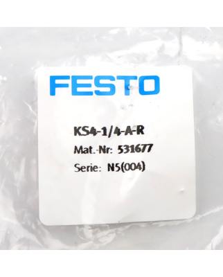 Festo Kupplungsstecker KS4-1/4-A-R 531677 (2Stk.) OVP