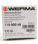 WERMA Mehrtonsirene EM 8 110.000.68 230VAC BK OVP