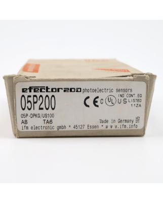 ifm Reflexlichtschranke O5P200 O5P-DPKG/US100 OVP