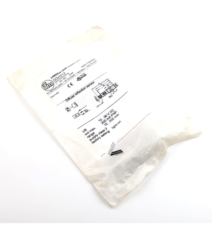 ifm Reflexlichttaster OGH312 OGH-FPKG/US100 OVP