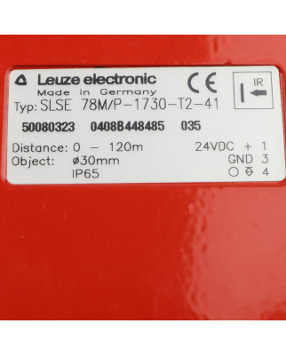 Leuze Sicherheits-Lichtschranke SLSE 78M/P-1730-T2-41 50080323 GEB
