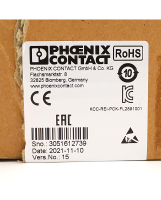 Phoenix Contact Ethernet Switch FL SWITCH SFNB 5TX 2891001 OVP