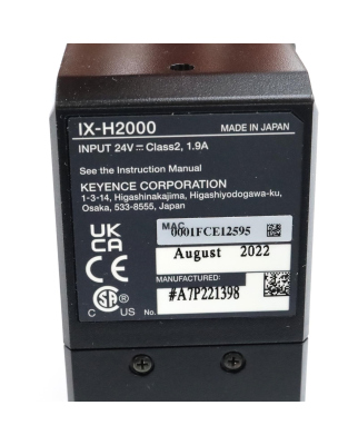 Keyence Auswerteeinheit IX-H2000 OVP