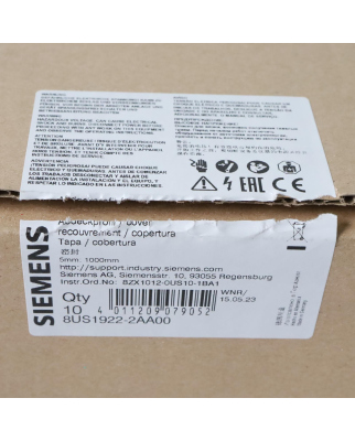 Siemens Abdeckprofil 8US1922-2AA00 (10Stk.) OVP