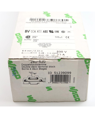 WAGO Doppelstockklemme 280-520 (31Stk.) OVP
