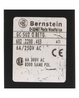 BERNSTEIN Positionsschalter GC-SU2 O.BETG. 6022200413 NOV