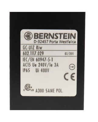 BERNSTEIN Positionsschalter GC-U1Z Riw 6021117029 NOV