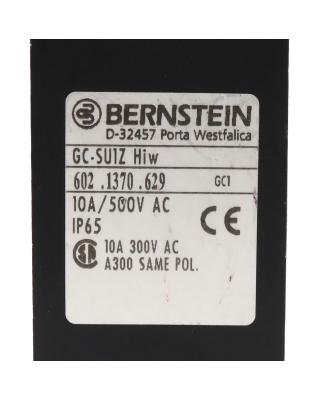 BERNSTEIN Positionsschalter GC-SU1Z Hiw 6021370629 GEB
