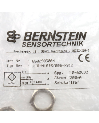 BERNSTEIN Induktiver Näherungsschalter...