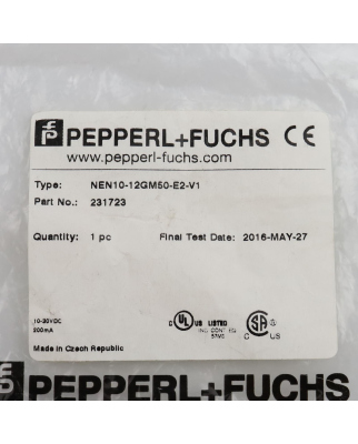 Pepperl+Fuchs Induktiver Sensor NEN10-12GM50-E2-V1 231723 OVP