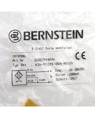 BERNSTEIN Induktiver Näherungsschalter...