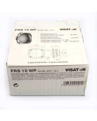 VISATON Breitbandlautsprecher FRS 10 WP 2101 8Ohm OVP
