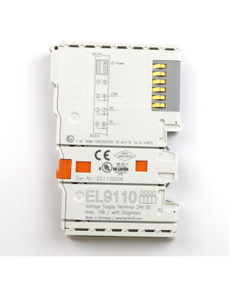 Beckhoff Potenzialeinspeiseklemme EL9110 GEB