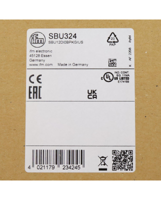ifm Strömungswächter SBU324 SBU12DI0BPKG/US OVP