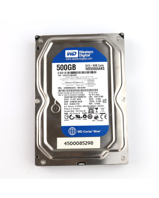 WESTERN DIGITAL SATA / 16MB Cache 500 GB WD5000AAKS GEB
