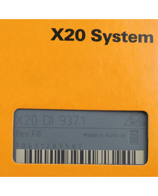 B&R X20 Digitaleingangsmodul X20 DI 9371 OVP