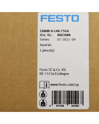 Festo Axialbausatz EAMM-A-L48-75GA 8063484 OVP