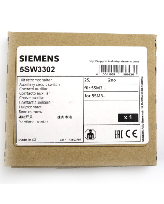 Siemens Hilfsstromschalter 5SW3302 OVP